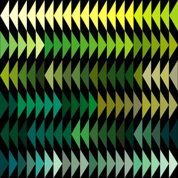 Green tones triangles background