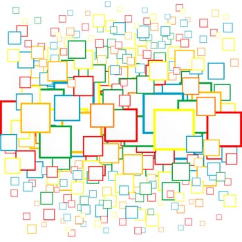 Abstract squares background