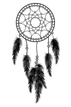 Black dream catcher