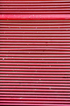 Red lines of air vent on building