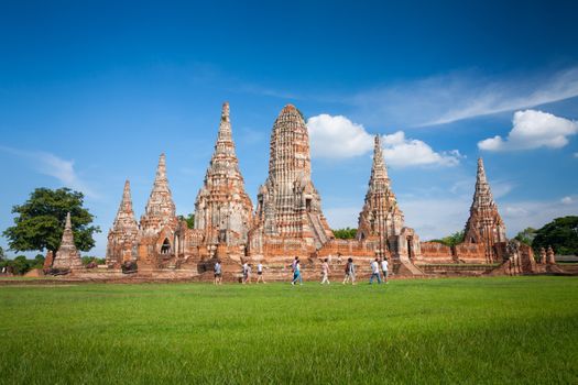 Wat Chaiwattanaram, the historical temple in Ayutthaya, Thailand