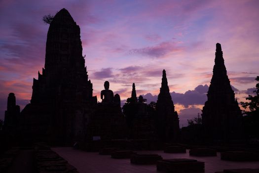 Wat Chaiwattanaram, the historical temple in Ayutthaya, Thailand