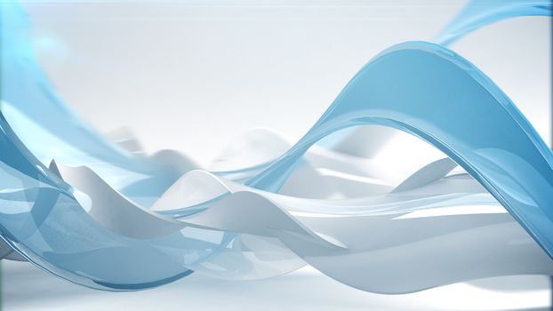 3D render of Abstract wave background.