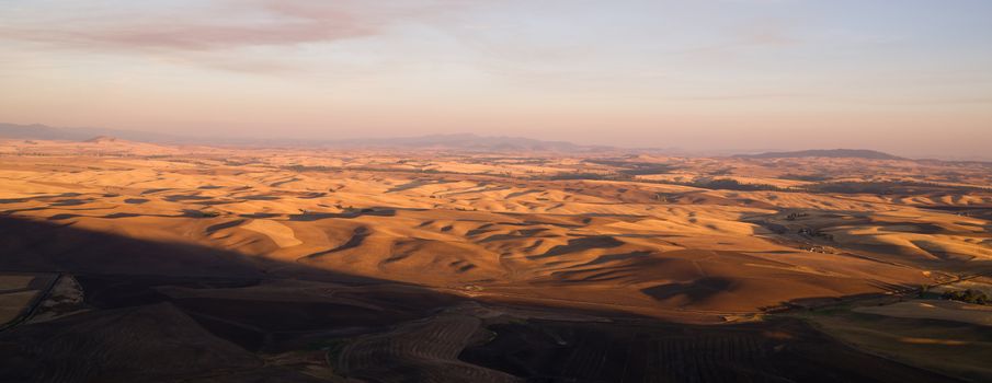 Rolling hills from a good vantage point overlooking rich Palouse Country farmland