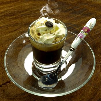 Espresso con panna coffee