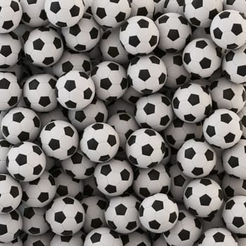 Soccer ball background made with computer graphics