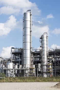 Chemical oil plant equipment petrol distillery skyline
