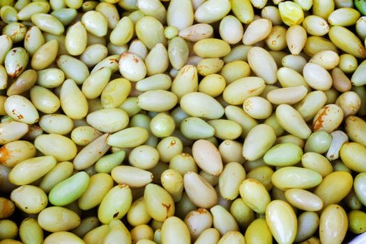 close up of pickled white Grape fruits  for background