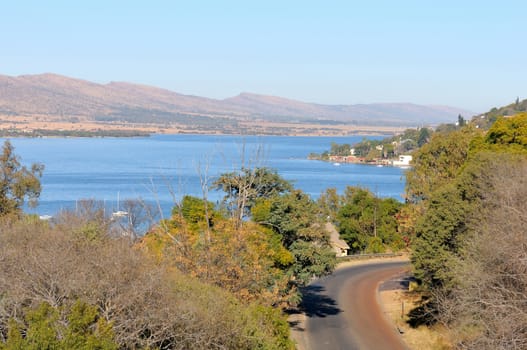 View of the Hartebeespoort dam in South Africa
