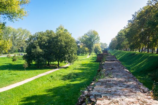 The Walls of Ferrara (in italian Le Mura) in Italy