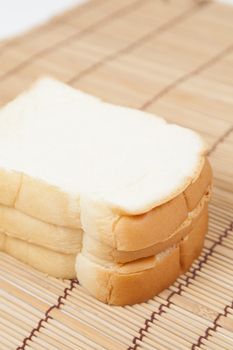 Sliced ������bread on the wooden plate.pack-shot bread in studio.