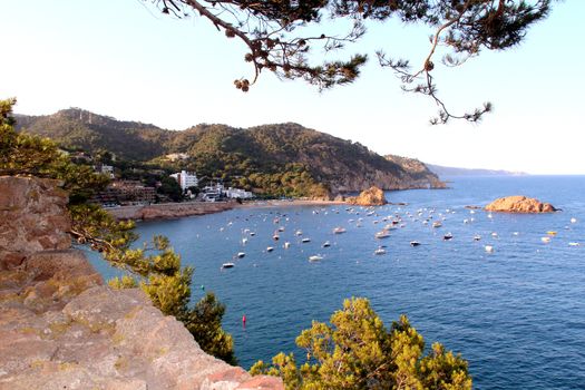 Photo shows Spanish coast view and its surroundings.