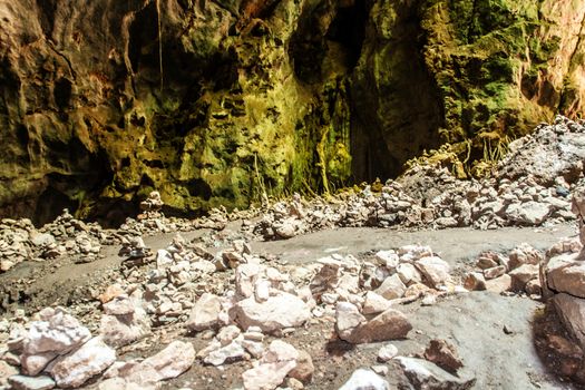 fantastic walk way in national cave in Thailand