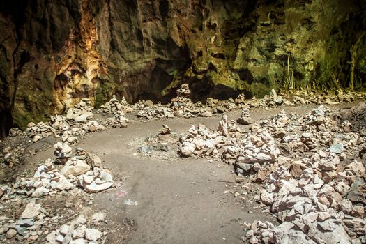 Walk way in cave at Koa-yoy Petchaburi,Thailand