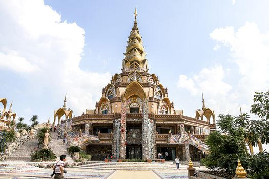 Then the magnificent Temple of Fine Arts, created by colorful tiles. Crockery bowl and glass pearl and precious thing. Adorning the gorgeous sparkle when the sun shines.