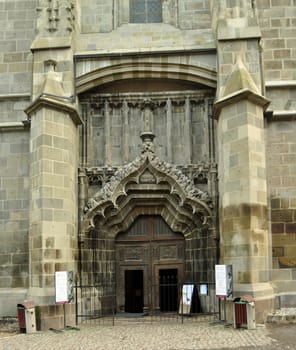 brasov city romania black church gate landmark architecture