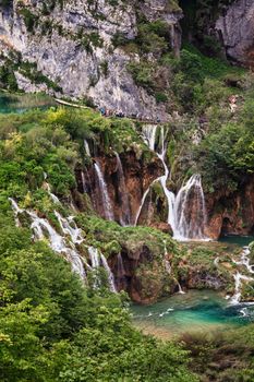 Waterfall in Plitvice Lakes National Park, Croatia