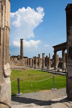 The city of Pompeii was an ancient Roman city. The eruption killed the city's inhabitants and buried it under tons of ash.