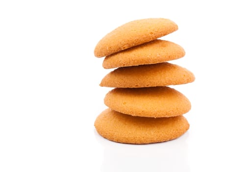 cookies,Stack of cookies. Isolated