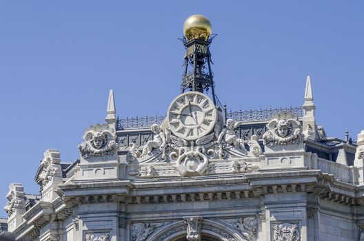 Details of building top in Spain