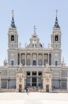 The Almudena Cathedral (Catedral de la Almudena) in Madrid, Spain