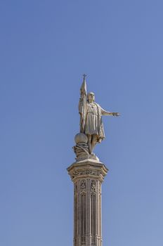 Statue of Columbus in Madrid Spain