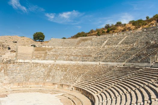 Ancient Roman Amphitheater in Ephesus, Turkey