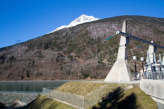 The lower reservoir of Lac du Verney. It is the largest hydroelectric power station in France