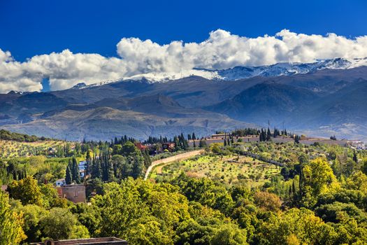 Alhambra Farm Mountains Granada Andalusia Spain