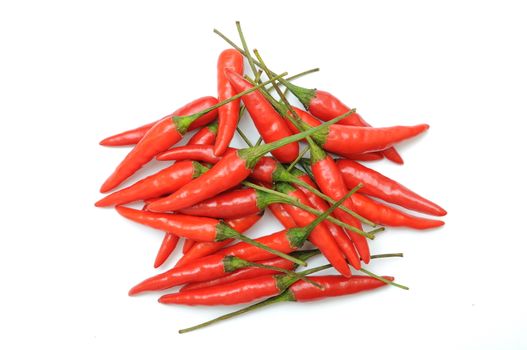 Fresh red pepper isolated on white background