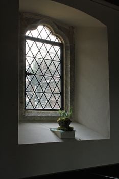 a church glass window