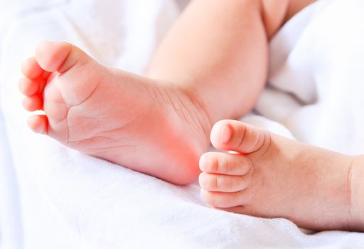 Baby feet newborn