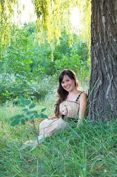 Portrait of a charming and lovely girl