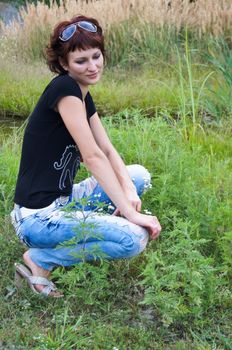 Portrait of a charming and lovely girl