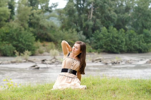 Portrait of a charming and lovely girl