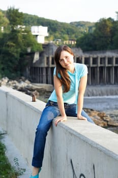 Portrait of a charming and lovely girl