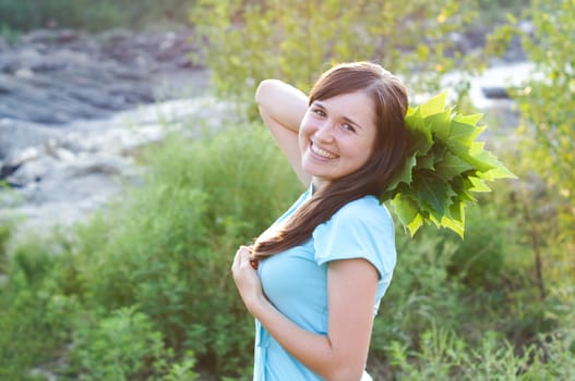 Portrait of a charming and lovely girl