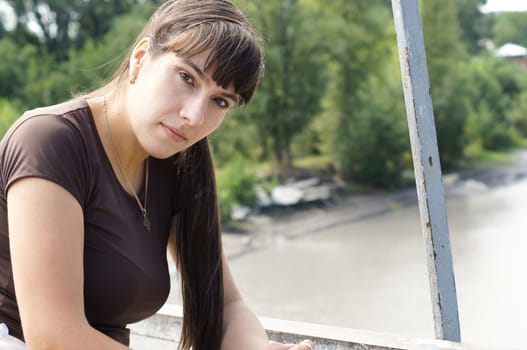 Portrait of a charming and lovely girl