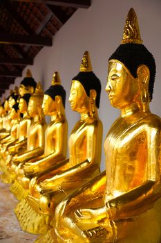 Buddha statue in Wat Pra That Chai Ya at South of Thailand