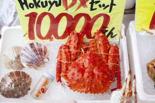 Crab is a famous city of Hakodate, Hokkaido.