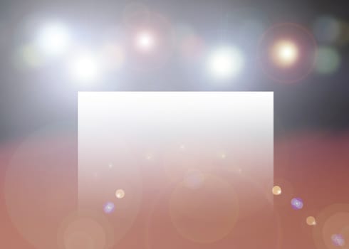 Light background copy space. Digital image with light effects and white toned field for copy space. 