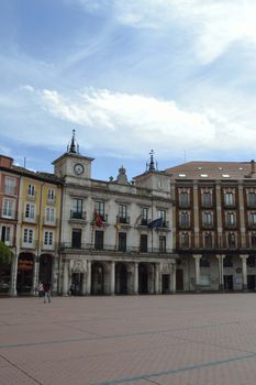 Plaza Mayor and city hall, Burgos, Spain