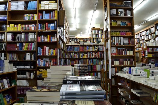 A lot of book in a bookshop