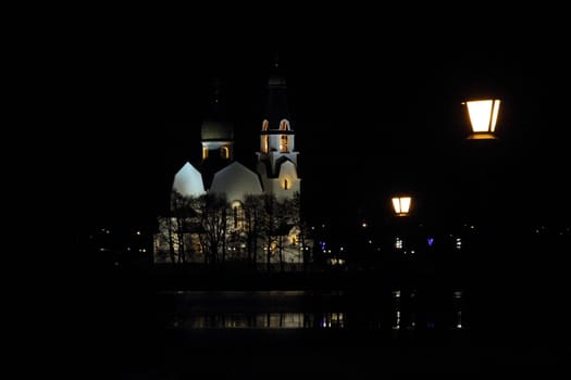 Church in Sestrorezk in the evening hours