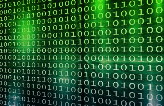 Internet Web Abstract on a Digital Background