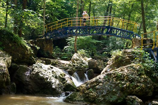 Sights of caucasus. The rivers and falls