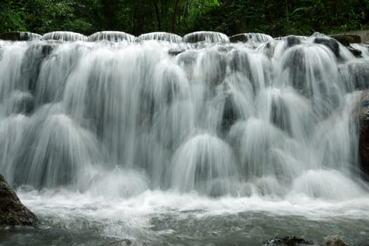 Small waterfall in the rainy season