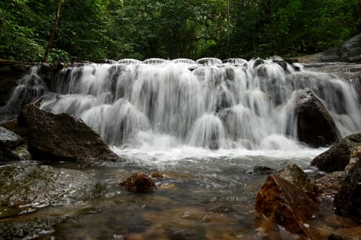 Small waterfall in the rainy season