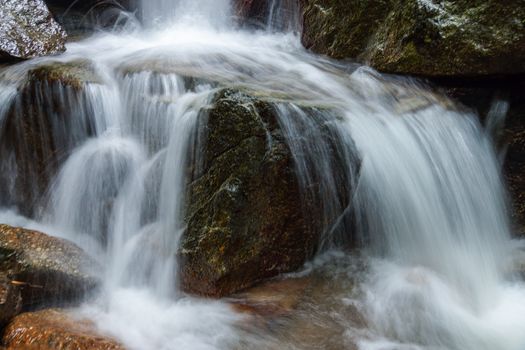 Small waterfall in the rainy season