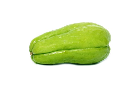 Chayote Squash On White Background